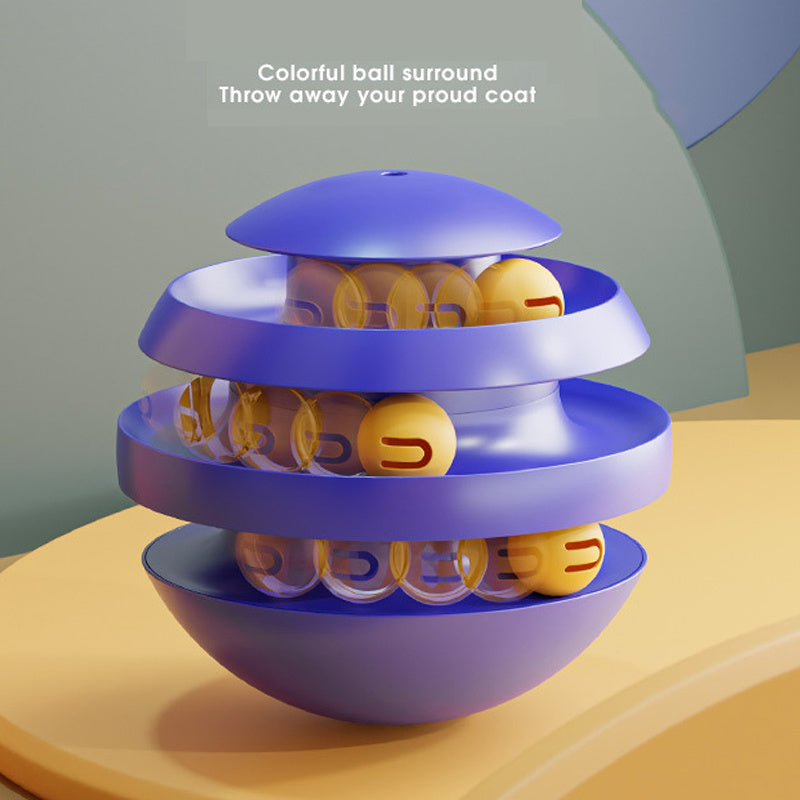 3 Layers Cat Toy Interactive Tower Turntable Toys