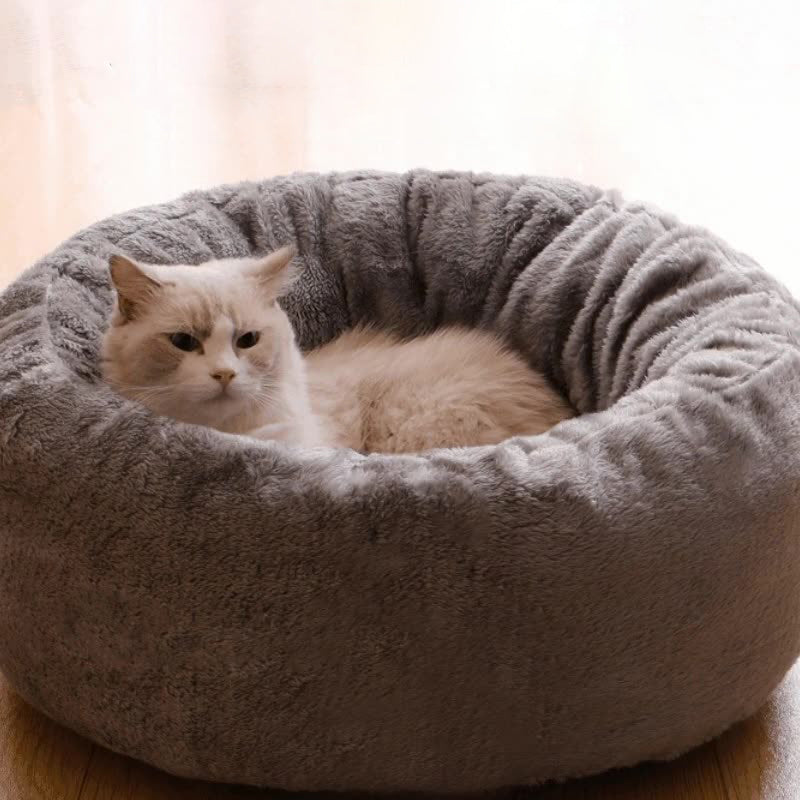 Pet Long Plush Winter Warm Bed