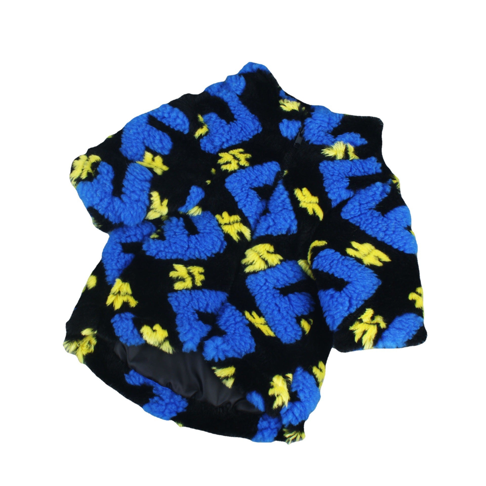 Alphabet Lamb Jacquard Fleece Jacket