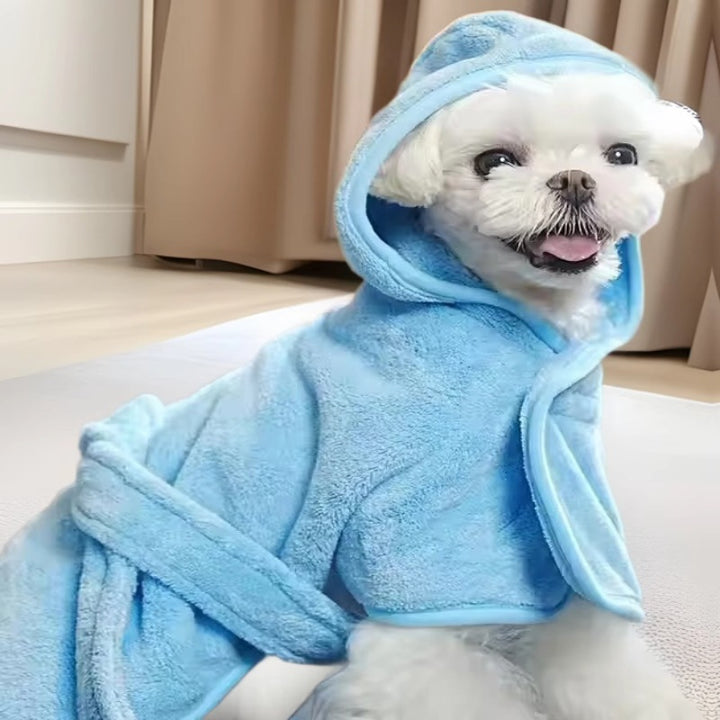 Pet Bath Towel Dog Wearable Bathrobe