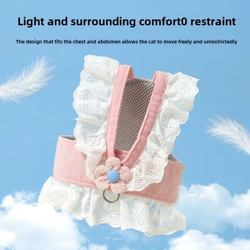 Pet Leash Dog Collar Summer Clothes