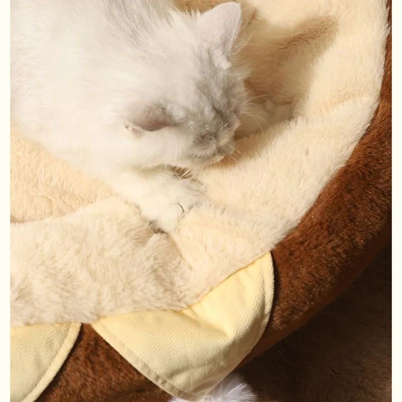 Round Winter Warm Deep Sleep Cushion Pet Bed
