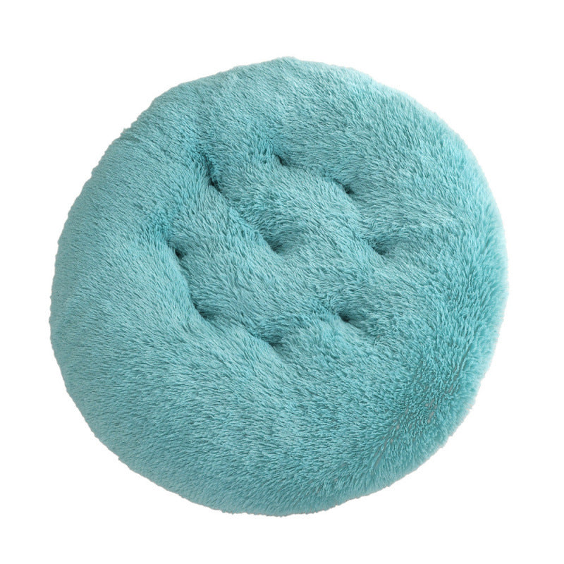 Round Pet Plush Warm Sleep Bed