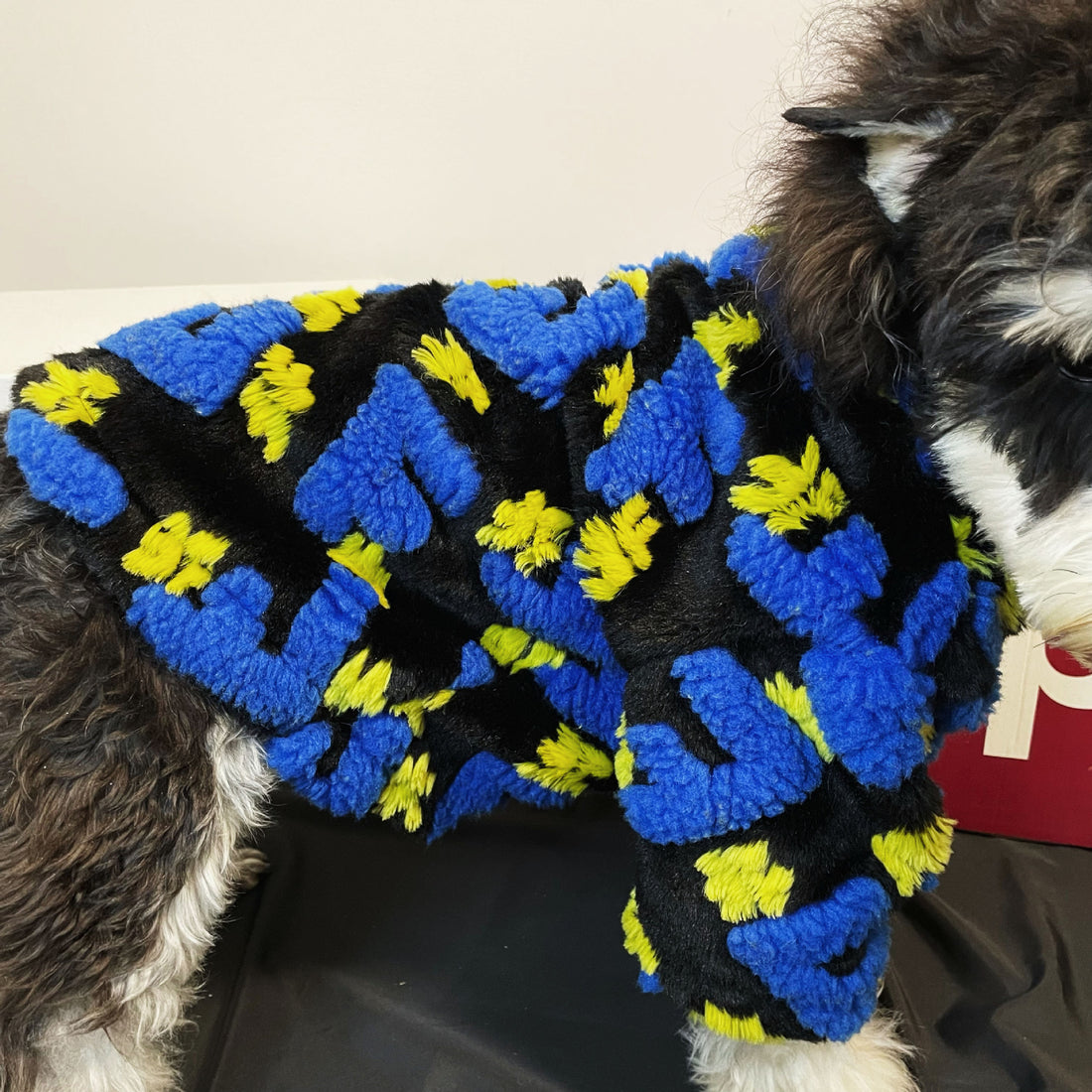 Alphabet Lamb Jacquard Fleece Jacket