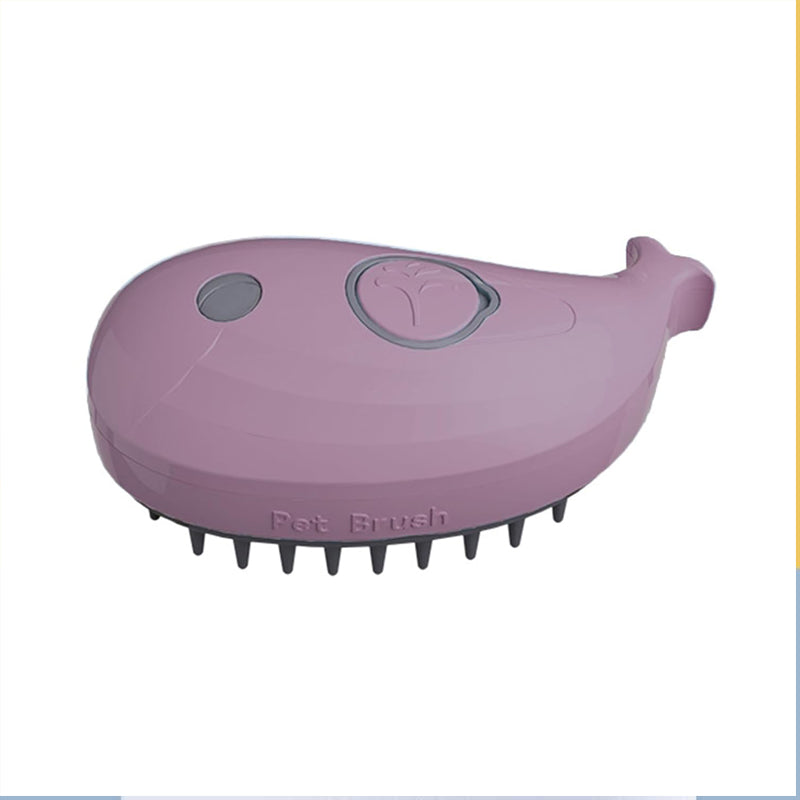 3-in-1 Whale-Shaped Cat Steam Brush